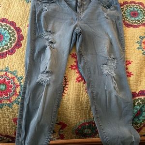 Torrid Distressed Ankle Jeans